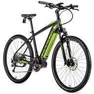 Leader Fox Bend 28 "matt black / green 17.5" size M - Electric Bike
