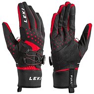 Leki Nordic Tune Shark Boa® black-red size 7 - Cross-Country Ski Gloves