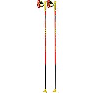 Leki Poles HRC Junior, Fluorescent Red-Neonyellow-Darkanthracite, size 125cm - Cross-Country Skiing Poles