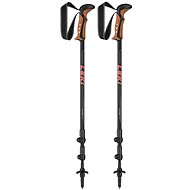 Leki Khumbu Lite, Black-Fluorescent Red-White, size 100-135cm - Trekking Poles
