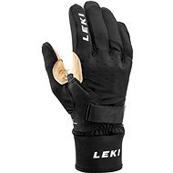 Leki Nordic Race Shark Premium, black-sand, size 6 - Cross-Country Ski Gloves