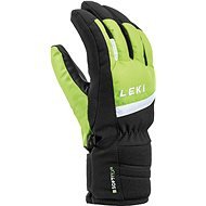 Leki Max Junior black-lime-white 8 - Ski Gloves