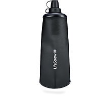 LifeStraw Peak Series foldable squeeze bottle 1 l, dark grey - Water Filter Bottle