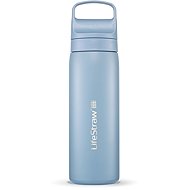 LifeStraw Go 2.0 Stainless Steel Water Filter Bottle, 18 oz, Icelandic Blue - Water Filter Bottle