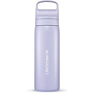 LifeStraw Go 2.0 Stainless Steel Water Filter Bottle, 18 oz, Provencal Purple - Water Filter Bottle