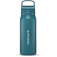 LifeStraw Go 2.0 stainless steel water filter bottle, 24 oz, lagoon turquoise - Water Filter Bottle