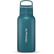 LifeStraw Go 2.0 stainless steel filter water bottle, 1 l, lagoon turquoise - Water Filter Bottle