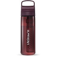 LifeStraw Go 2.0 filtrační láhev na vodu, 22 oz, červený Merlot - Water Filter Bottle