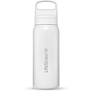 LifeStraw Go 2.0 stainless steel water filter bottle, 24 oz, white - Water Filter Bottle