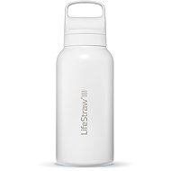 LifeStraw Go 2.0 nerezová filtrační láhev na vodu, 1 l, bílá - Water Filter Bottle
