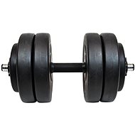 Lifefit One-hand dumbbell 23 kg, vinyl-cement, 30mm bar/6 × disc - Dumbell
