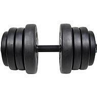 Lifefit One-hand dumbbell 23 kg, vinyl-cement, 30mm bar/8 × disc - Dumbell