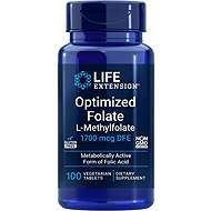 Life Extension Optimized Folate 1700 mcg DFE 100 tablet - Vitamin B