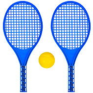 RULYT Lazy tennis set - 4 Junior rackets with ball - Soft Tennis