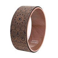 Mandala Boho Blue Cork Yoga Wheel - Yoga Wheel
