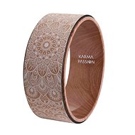 Mandala Boho White Cork Yoga Wheel - Yoga Wheel