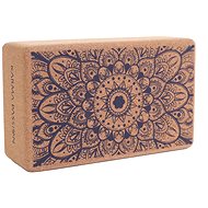Yoga cork block Mandala Boho Blue - Yoga Block