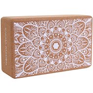 Yoga cork block Mandala Boho White - Yoga Block