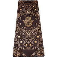 Yoga towel Hamsa Black with silicone - Towel
