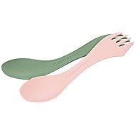 Light My Fire Spork medium 2-pack sandygreen/dustypink - Cutlery