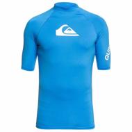 Quiksilver Men's UPF50 lycra short sleeve shirt, M blue - Lycra Clothing