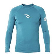 Rip Curl Waves LS Rash Vest, bluefin, blue/grey, M - Lycra Clothing