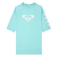 Roxy Girls' Short-Sleeve Lycra T-shirt Aqua Splash 3 years - Lycra Clothing