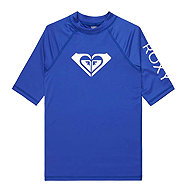 Roxy Girls' Lycra T-Shirt, Short Sleeve, Blue, Age 8 - Lycra Clothing
