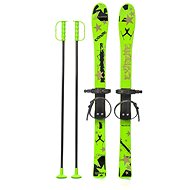 Master Baby Ski 90 cm, children's plastic skis green - Ski set