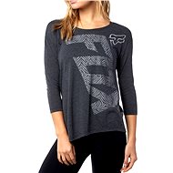 FOX Angled Ls -XS, Heather Black - T-Shirt