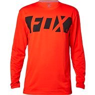 FOX Cease Ls Tech Tee -L, Flame Red - T-Shirt