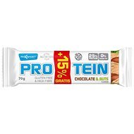 MaxSport Protein čokoláda & orech GF + 15 % - Proteínová tyčinka