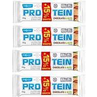 MaxSport Protein čokoláda & ořech GF + 15% 4 x 60 g - Protein Bar