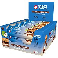 MaxiNutrition Waffle protein bar milk and hazelnut 12 × 40 g - Protein Bar