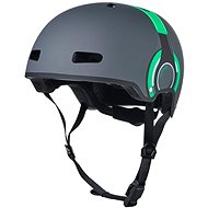 Micro Helmet LED Headphone green M - Bike Helmet