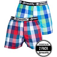 Meatfly 2Pack Gigi, Navy Red/Green, S - Boxer Shorts