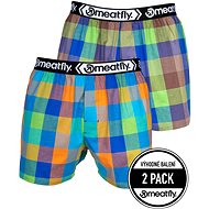 Meatfly 2Pack Gigi, Orange/Brown, S - Boxer Shorts
