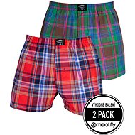 Meatfly 2Pack Doug, Pink/Green, M - Boxer Shorts