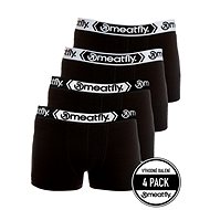 Meatfly 4Pack Balboa Boxershorts, Black/Black, S - Boxer Briefs