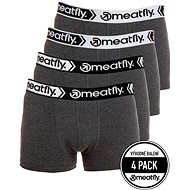 Meatfly 4Pack Balboa Boxershorts, Grey Heather, L - Boxer Briefs
