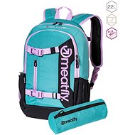 Meatfly Basejumper Green Moss/Black 22 l - School Backpack
