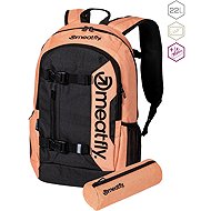 Meatfly Basejumper Peach/Charcoal 22 l - School Backpack