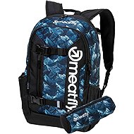 Meatfly Basejumper backpack, Green Mountains - School Backpack