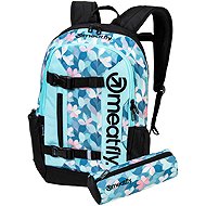 Meatfly Basejumper backpack, Petals - School Backpack