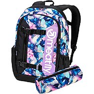 Meatfly Basejumper backpack, Bloom - School Backpack