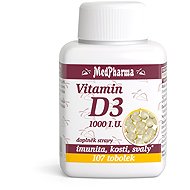 MedPharma Vitamin D3 1000 I. U. 107 capsules - Vitamin D3
