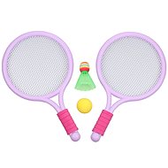 Merco Racket Ball Games set of bats with balls purple, 2 sets - Beach Tennis