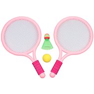 Merco Racket Ball Games set of bats with balls pink, 2 sets - Beach Tennis