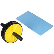 AB Double Wheel fitness wheel yellow 1 pc - Exercise Wheel