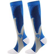 Merco Multipack Racer compression socks blue 2 pairs M - knee socks